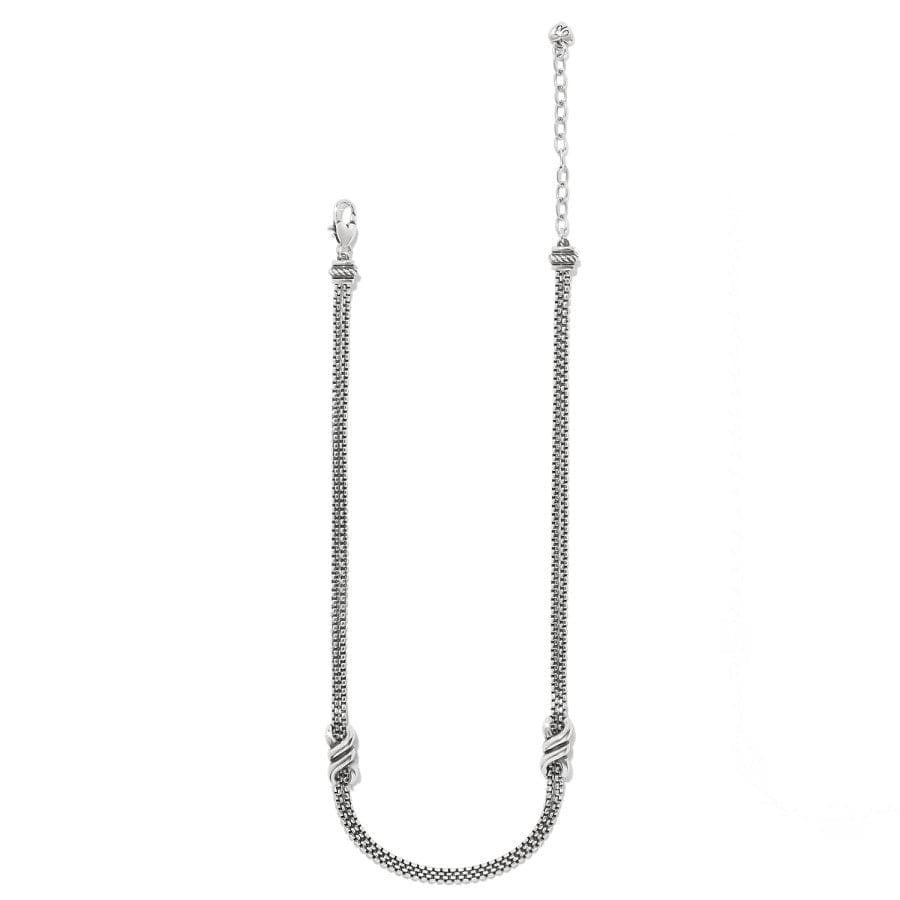 Interlok Twist Double Necklace silver 2