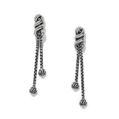 Interlok Twist Double Post Drop Earrings