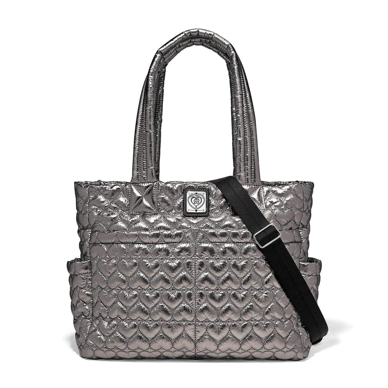 Kameron Metallic Utility Tote pewter 4