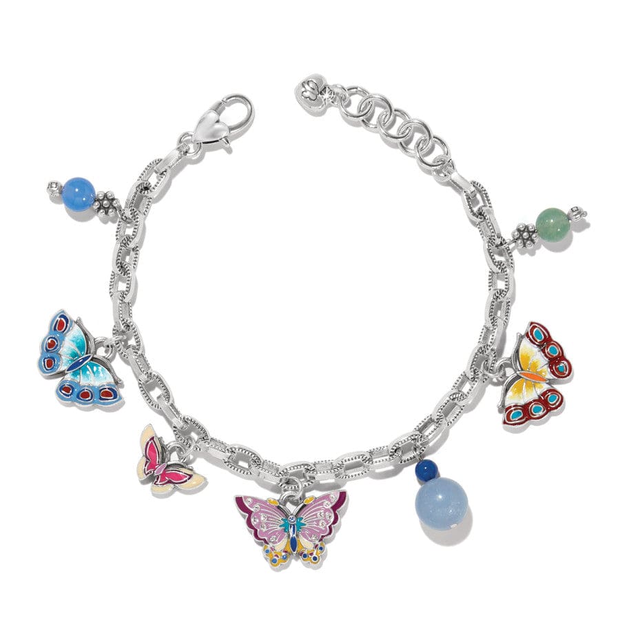 Kyoto In Bloom Butterfly Charm Bracelet wrapped in a circle