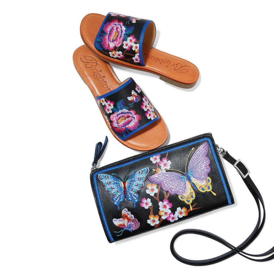 Kyoto In Bloom Embroidered Pouch multi 5