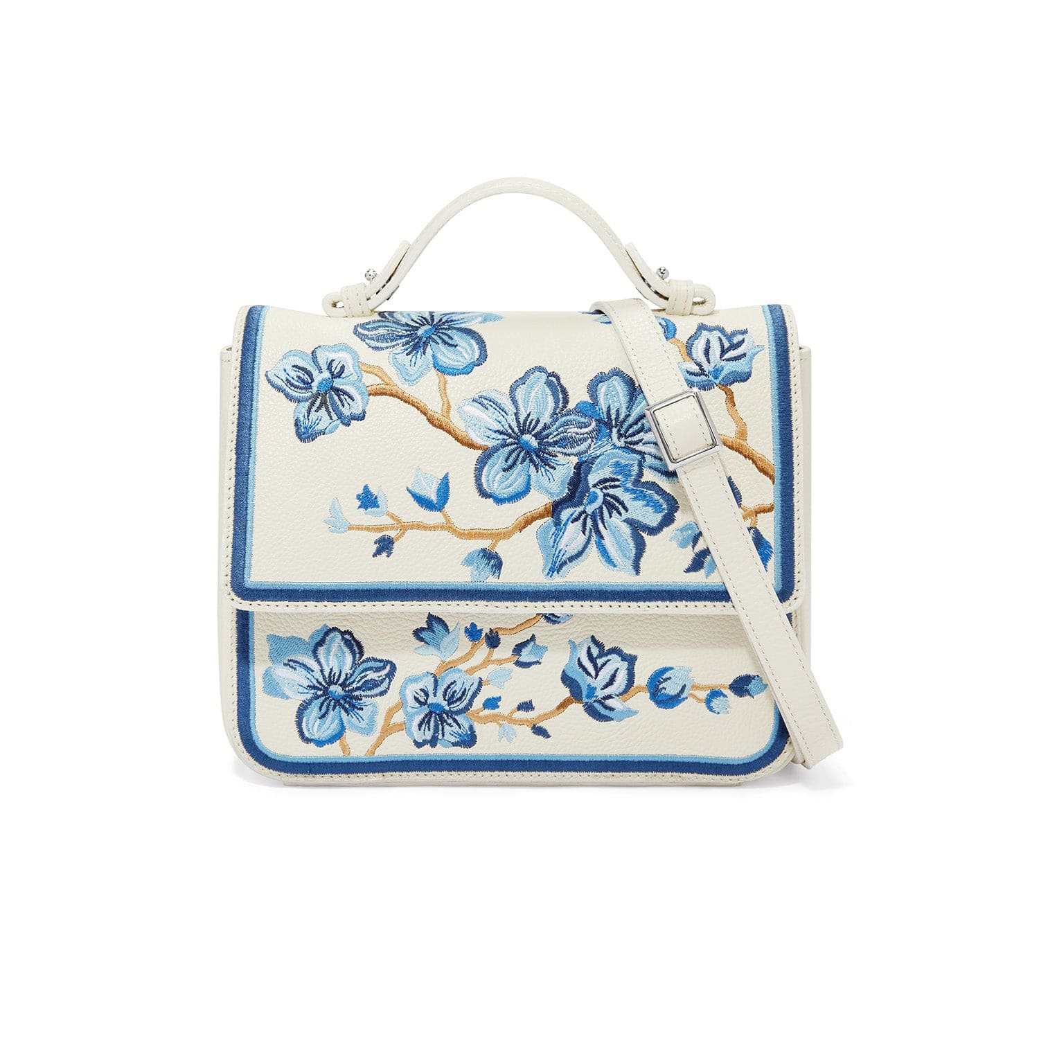 Kyoto In Bloom Miya Flap Bag white-blue 1