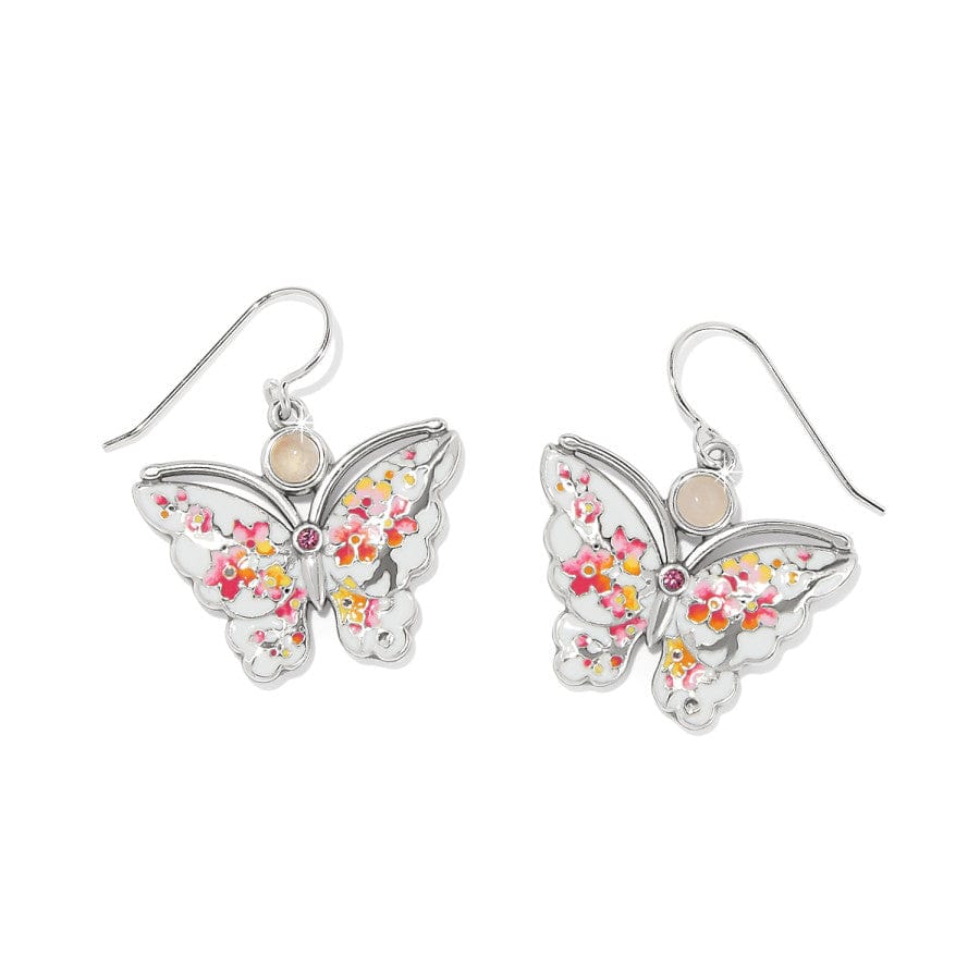 Kyoto In Bloom Sakura Butterfly French Wire Earrings white-multi 1