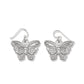 Kyoto In Bloom Sakura Butterfly French Wire Earrings