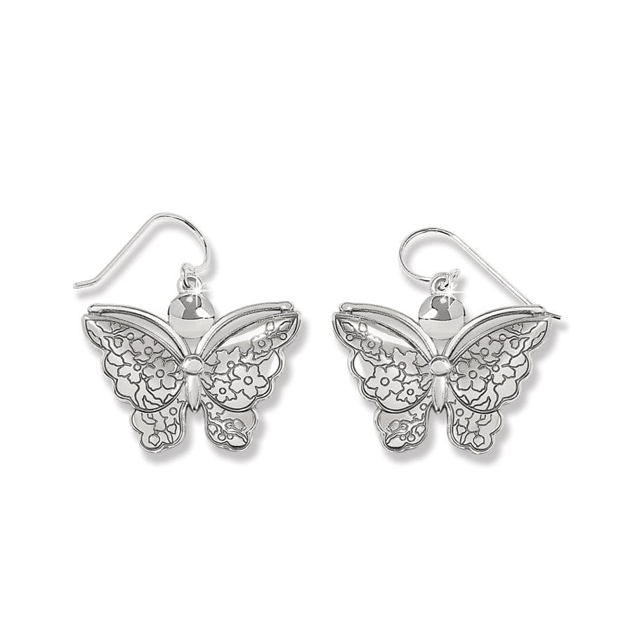 Kyoto In Bloom Sakura Butterfly French Wire Earrings white-multi 2