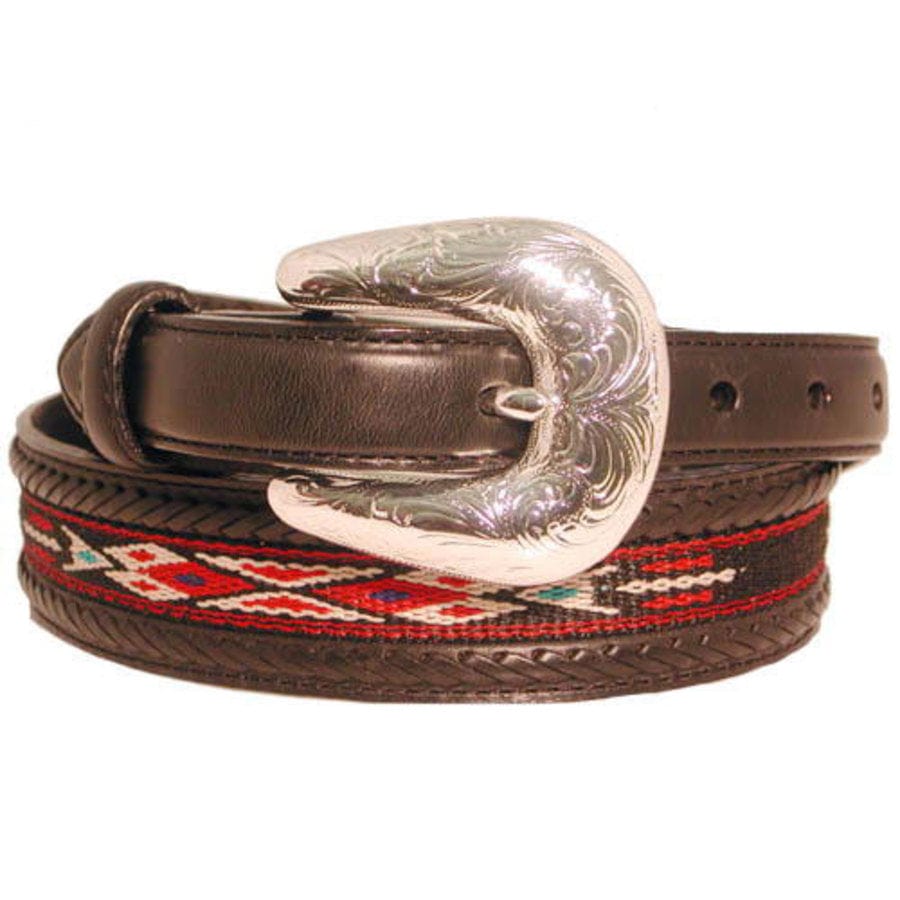 Laced Ribbon Inlay Belt black 1