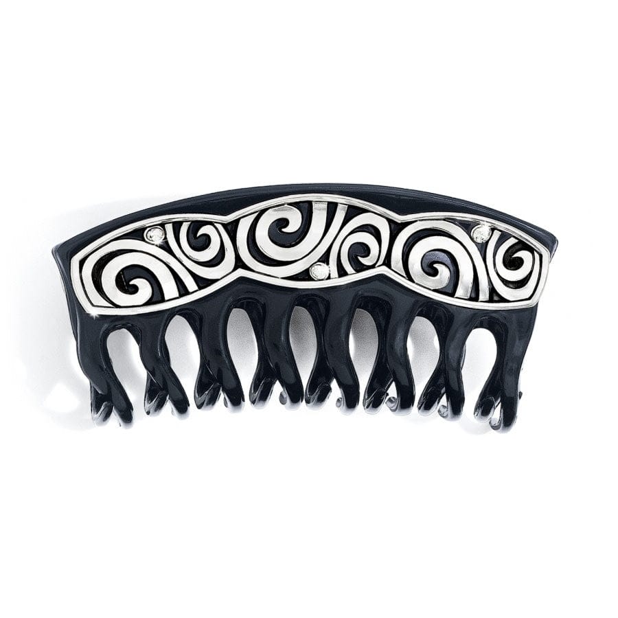 London Groove Large Hair Clip silver-black 4