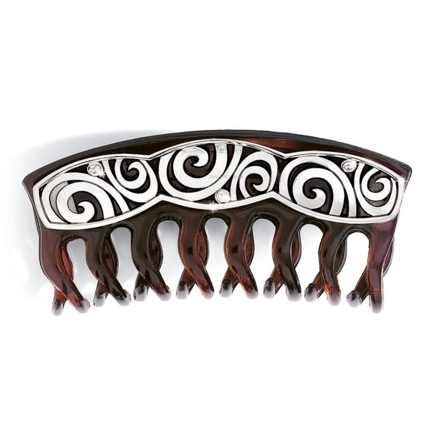 London Groove Large Hair Clip silver-brown 3