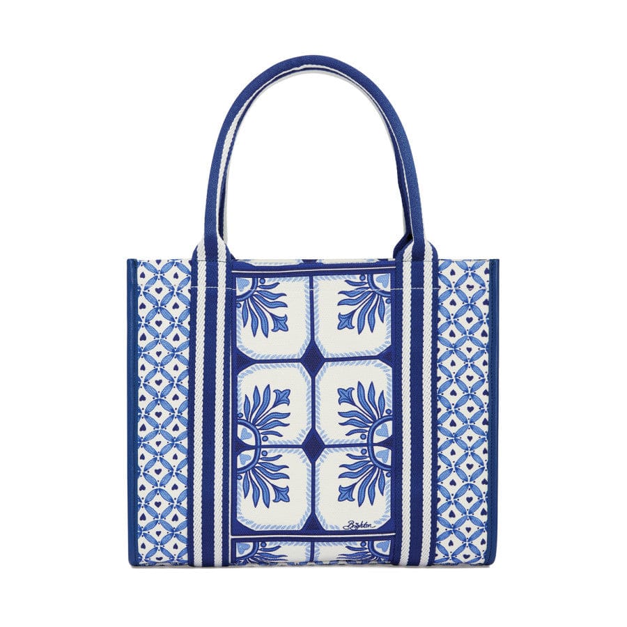 Lovely Tiles Canvas Carry All tote view from back