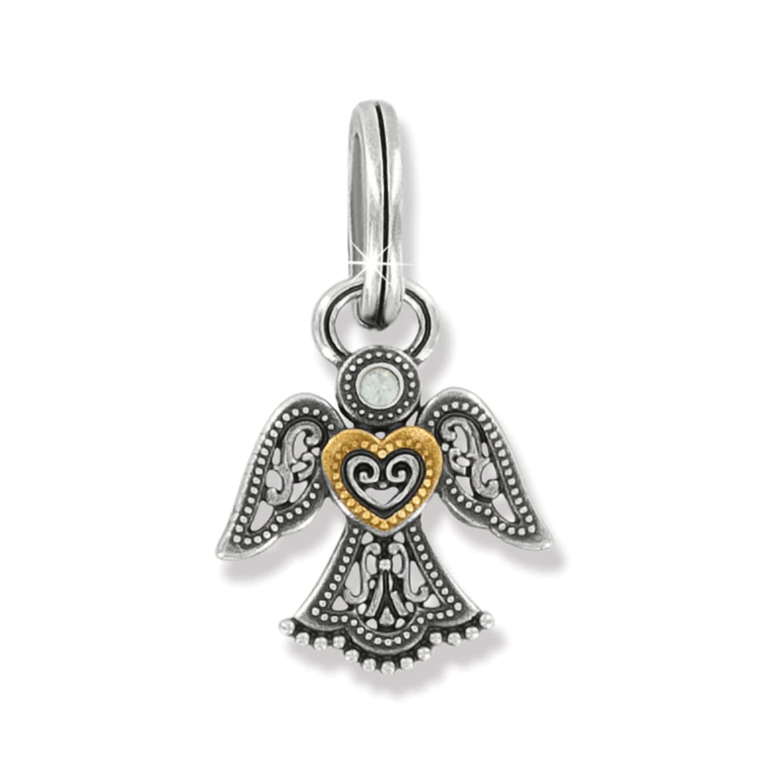 Loving Angel Charm silver-gold 1