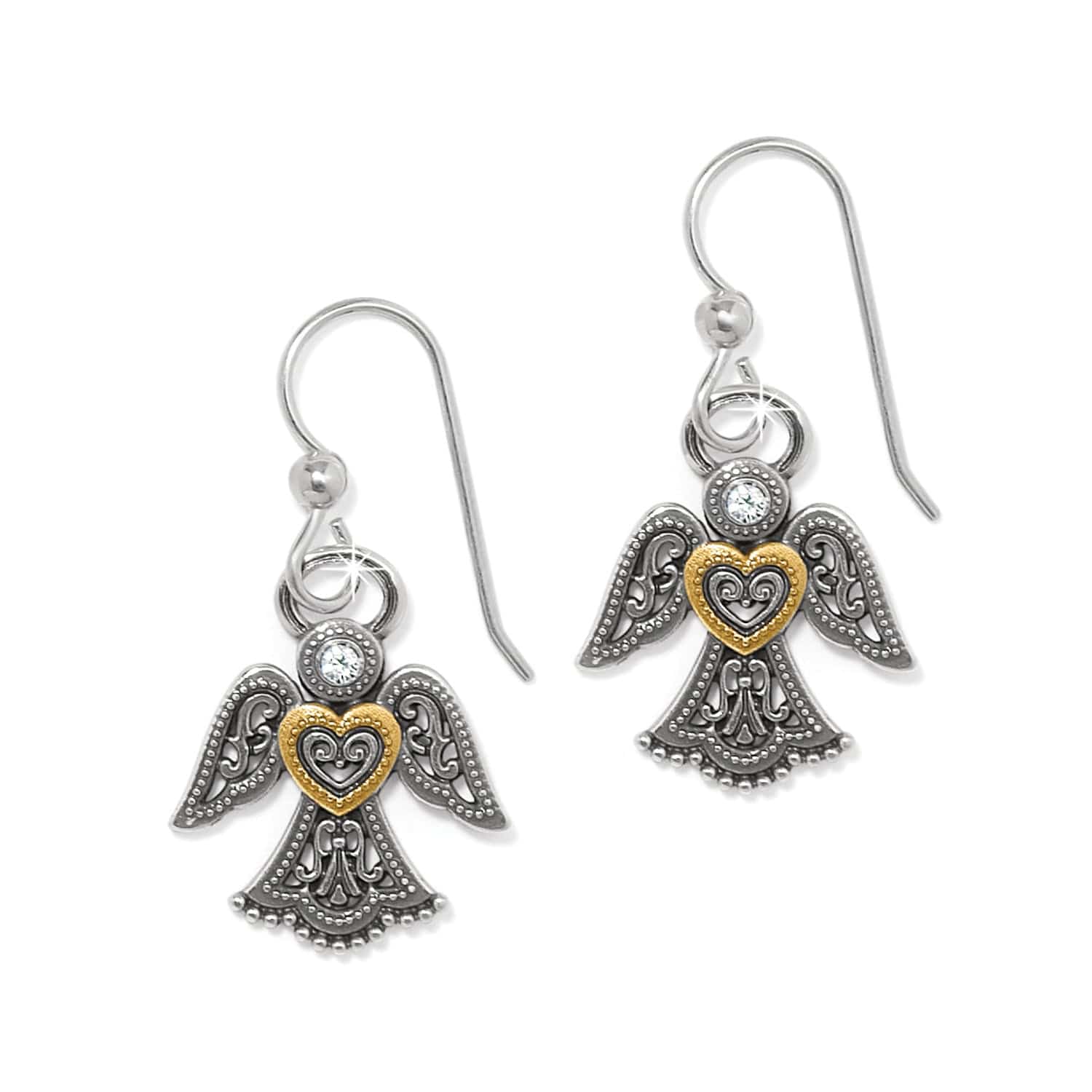 Loving Angel French Wire Earrings silver-gold 1