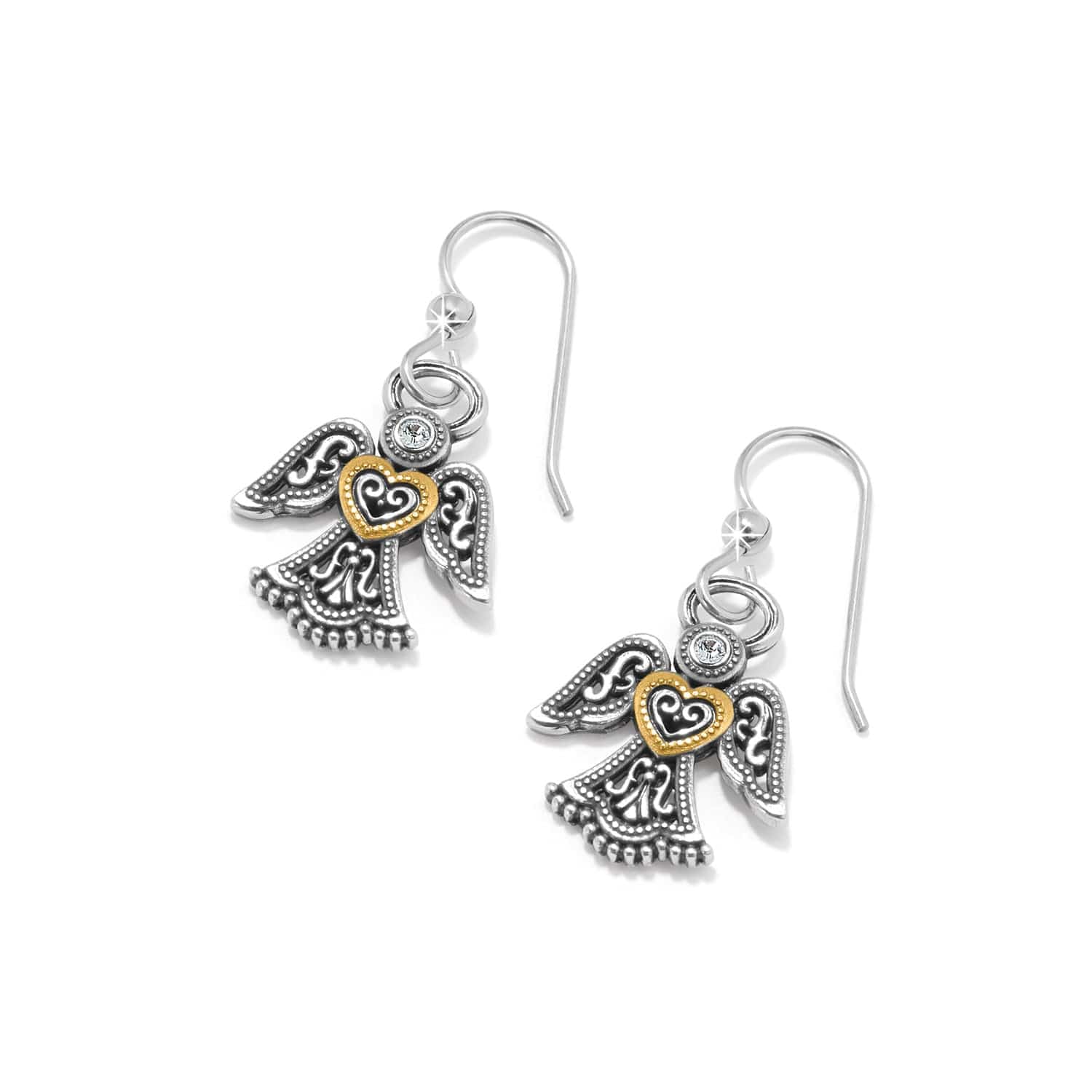 Loving Angel French Wire Earrings silver-gold 3