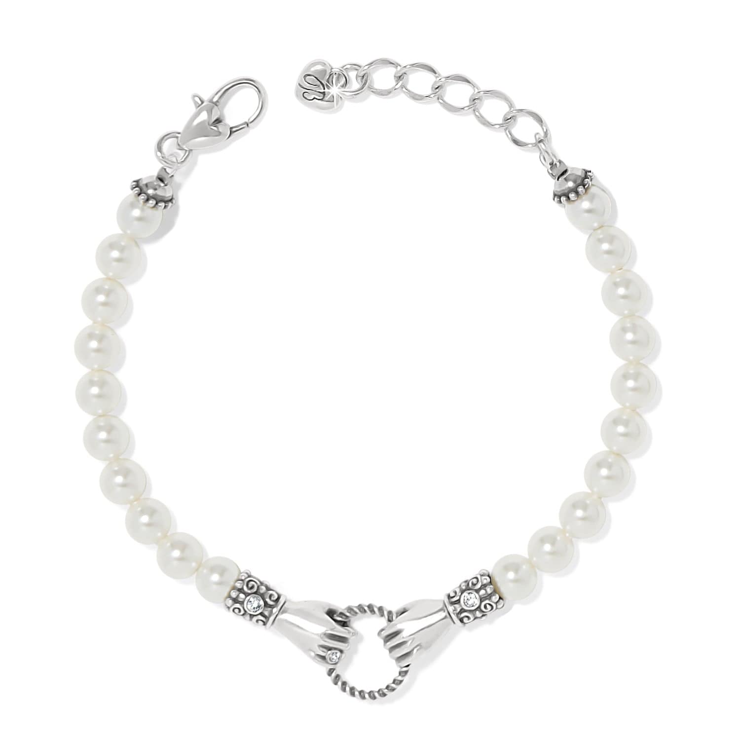 Loving Hands Bracelet silver-pearl 1