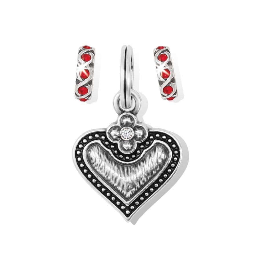 Luna Heart Charm Gift Set silver-red 2