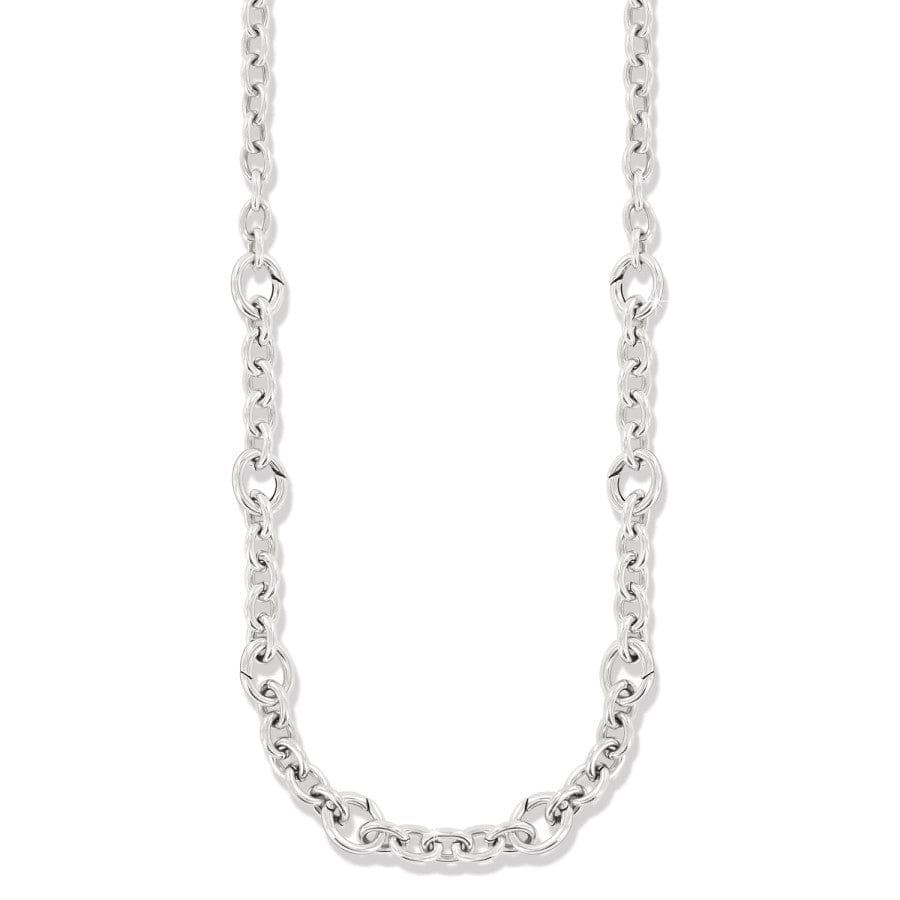 Luxe Link Charm Necklace silver 1