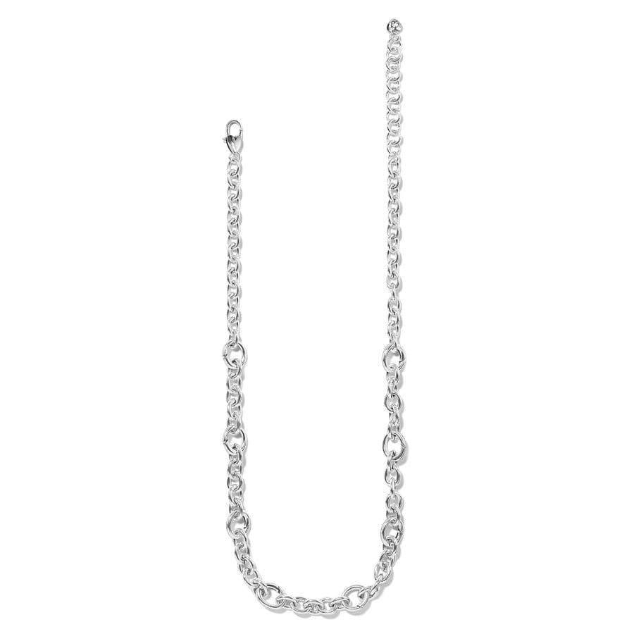 Luxe Link Charm Necklace silver 2