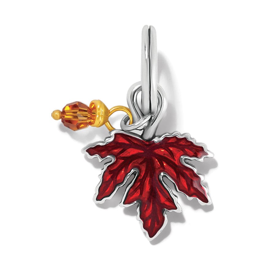 Maple Leaf Charm Set silver-orange 2