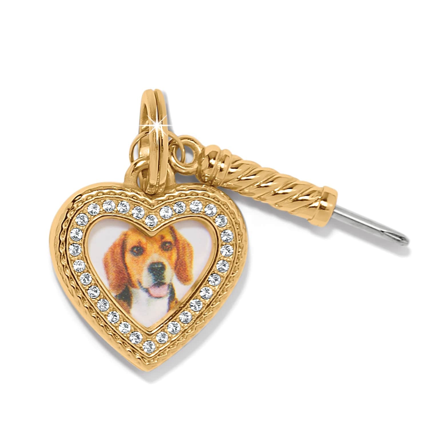 Memento Heart Golden Photo Charm gold 1