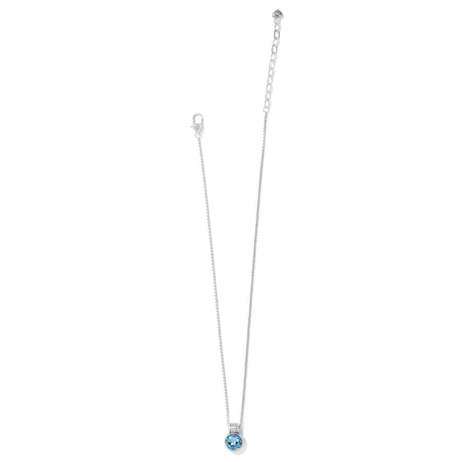 Meridian Aurora Crystal Petite Necklace aquamarine 7