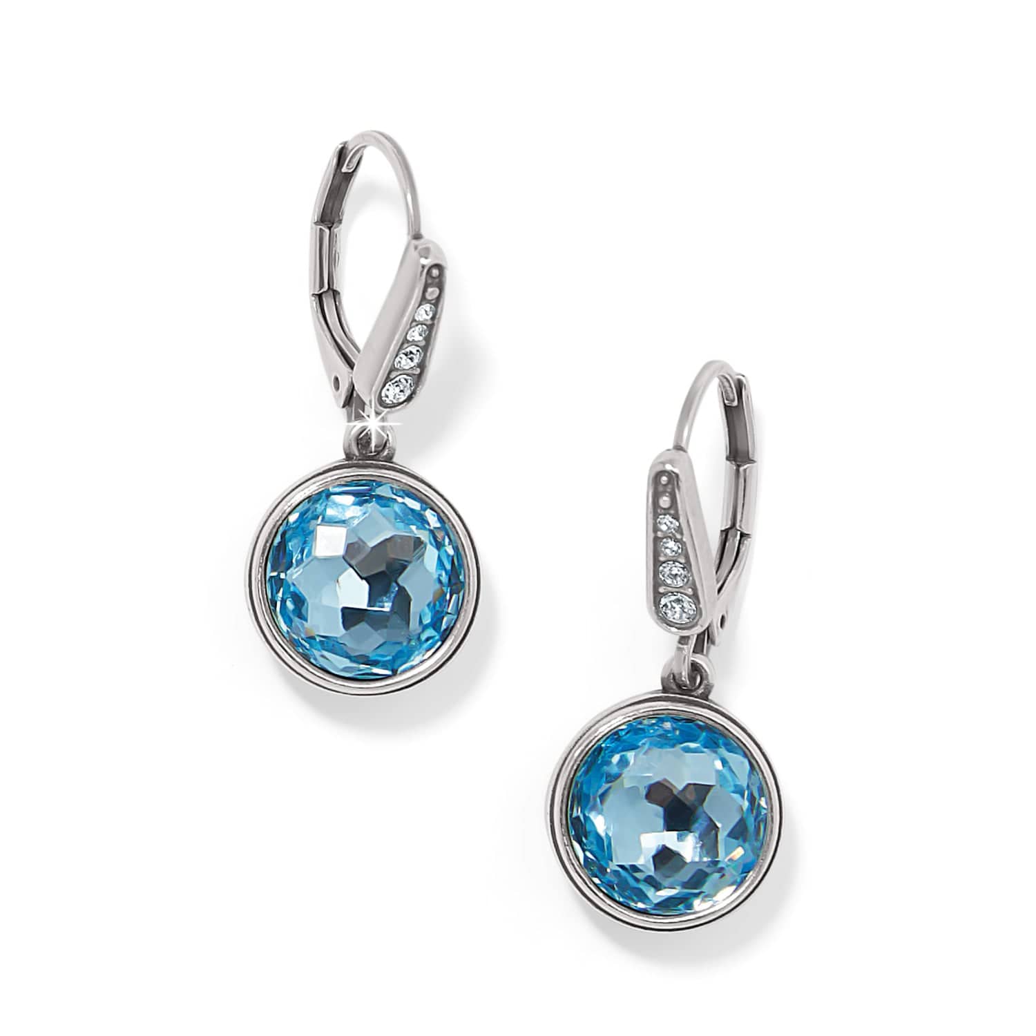 Meridian Aurora Leverback Earrings aqua 9