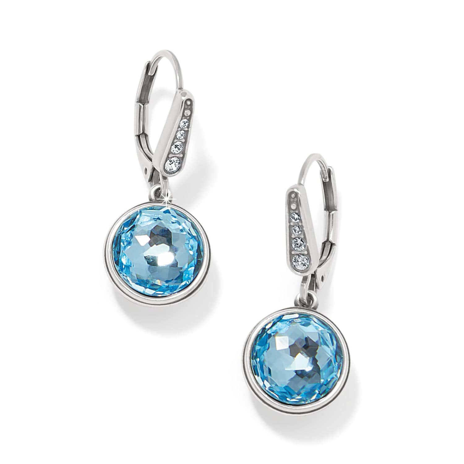 Meridian Aurora Leverback Earrings aqua 11