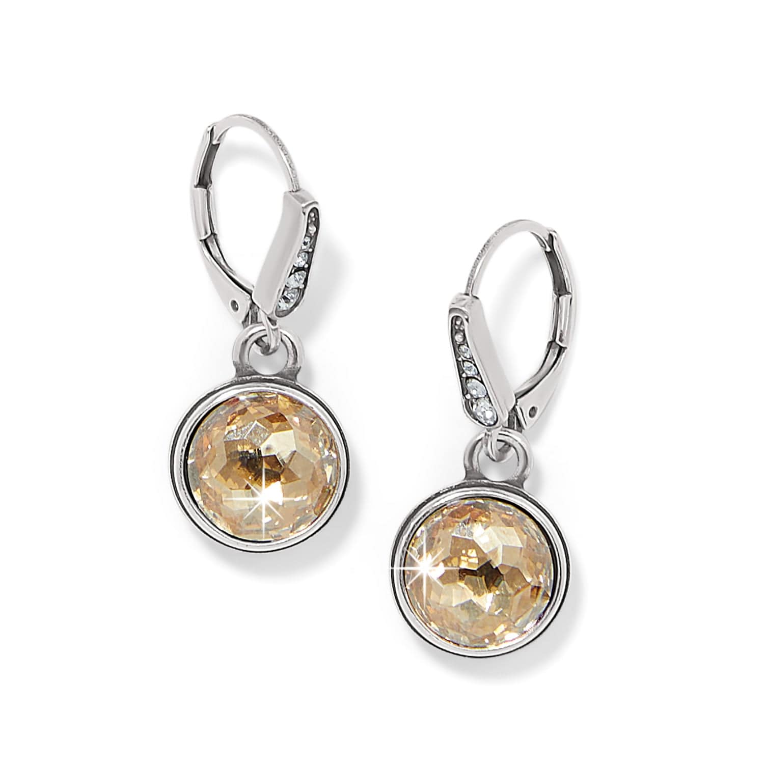 Meridian Aurora Leverback Earrings silver-golden 4