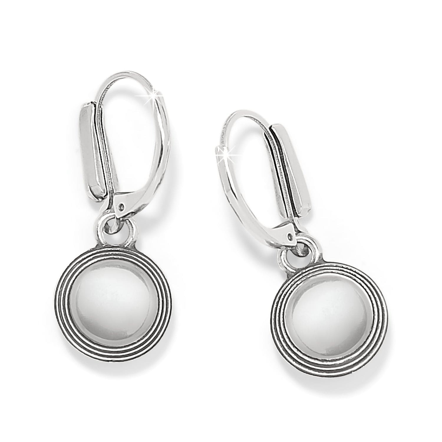 Meridian Aurora Leverback Earrings silver 3