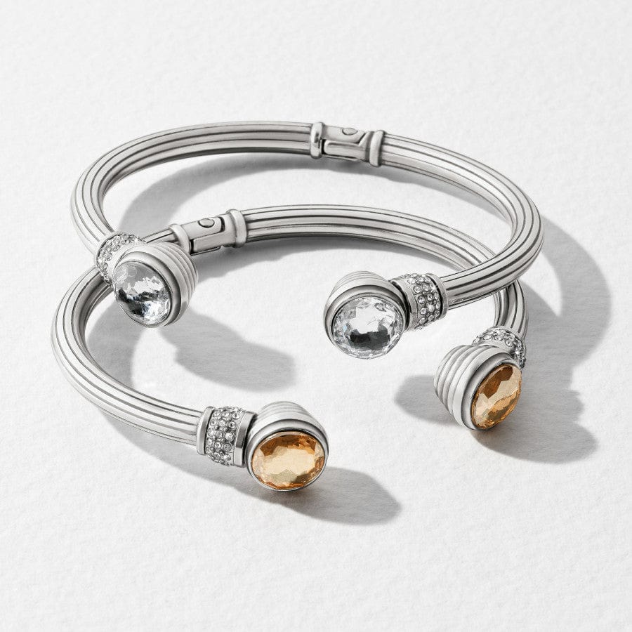 Meridian Aurora Petite Hinge Bangle silver-golden 12