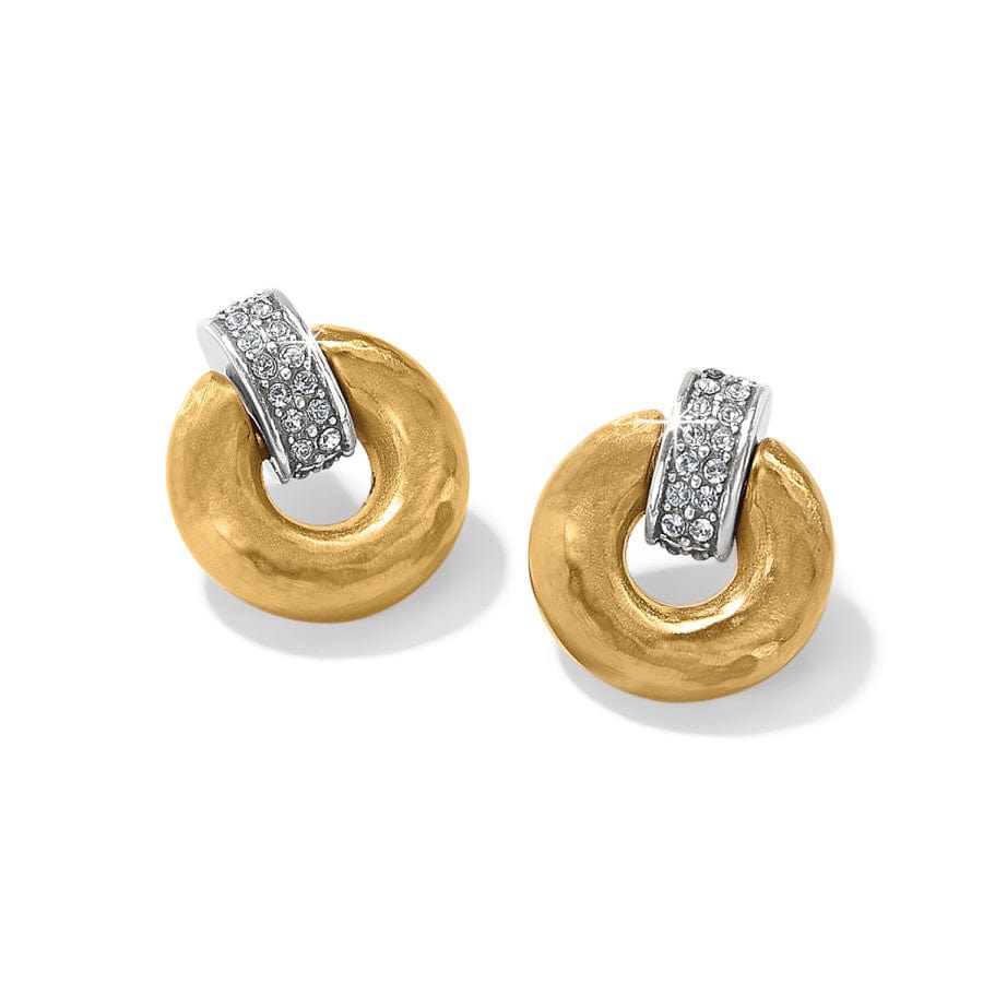 Meridian Geo Mini Post Drop Earrings gold 1