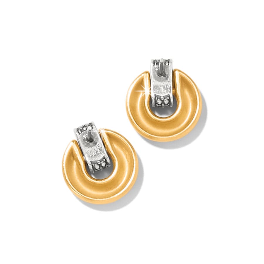 Meridian Geo Mini Post Drop Earrings gold 2