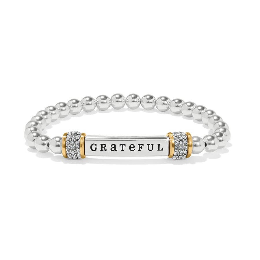 Meridian Grateful Two Tone Stretch Bracelet silver-gold 1