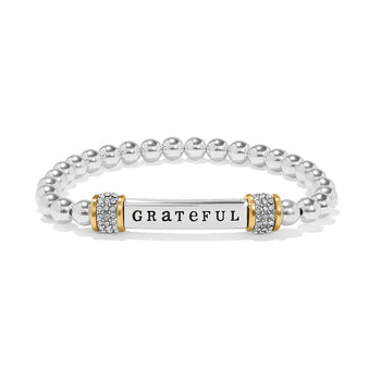 Meridian Grateful Two Tone Stretch Bracelet