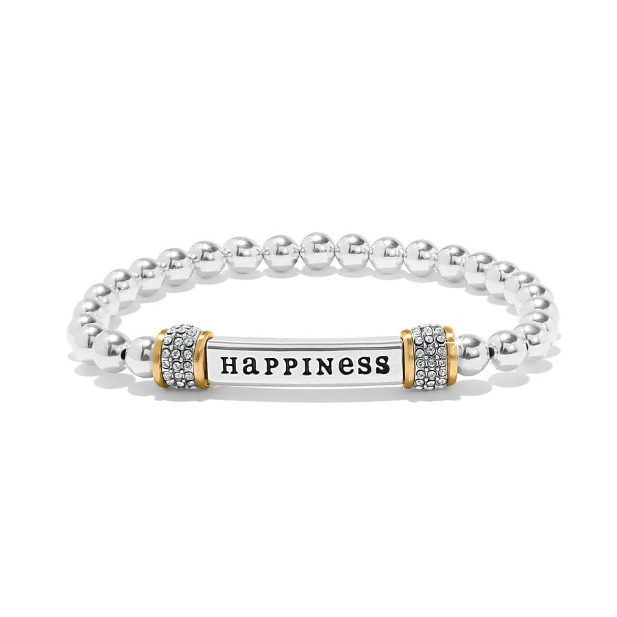 Meridian Happiness Two Tone Stretch Bracelet silver-gold 1