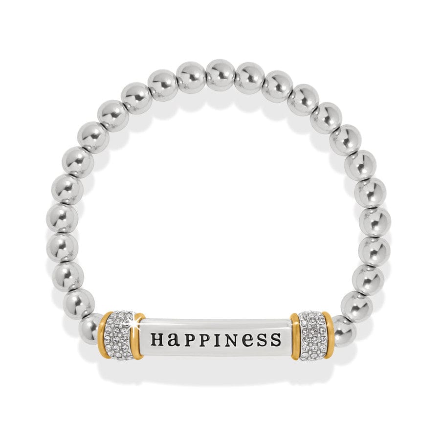 Meridian Happiness Two Tone Stretch Bracelet silver-gold 2