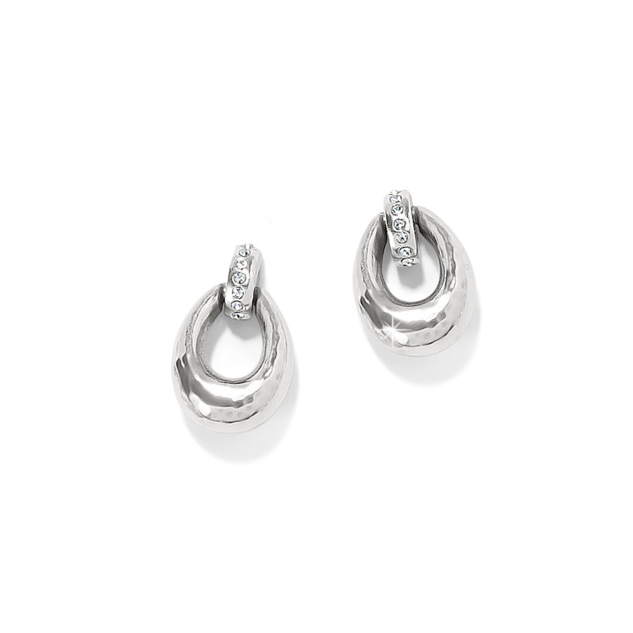 Meridian Orbit Oval Mini Post Earrings silver 1