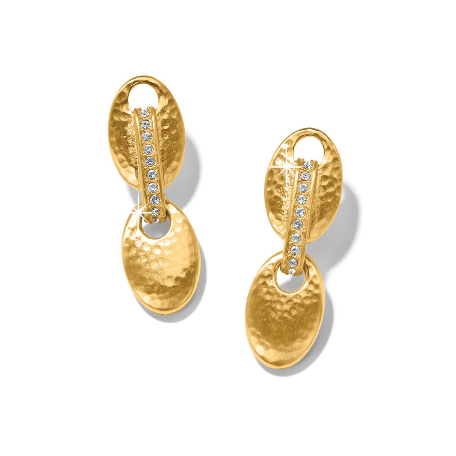 Meridian Orbit Post Drop Earrings gold 1