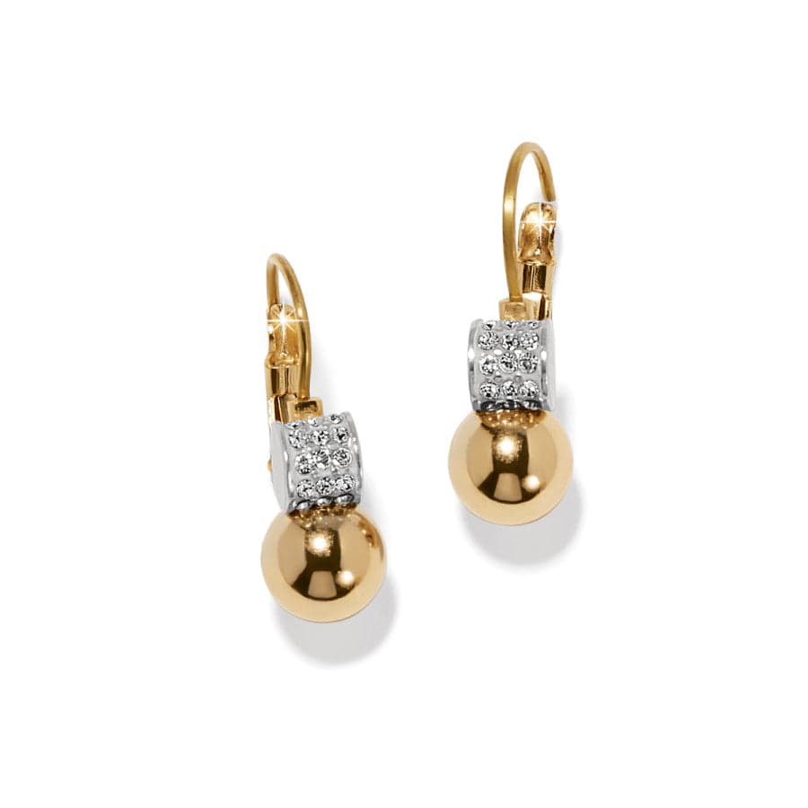 Meridian Petite Leverback Earrings gold 1