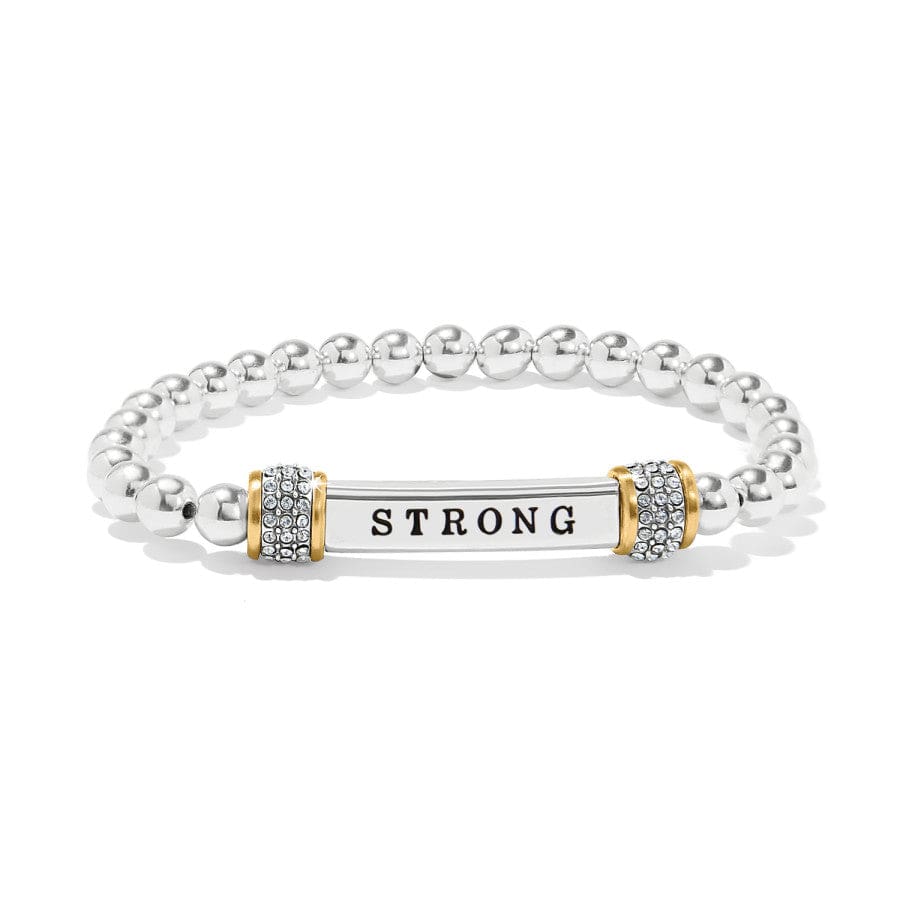 Meridian Strong Two Tone Stretch Bracelet silver-gold 1