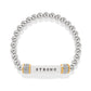 Meridian Strong Two Tone Stretch Bracelet