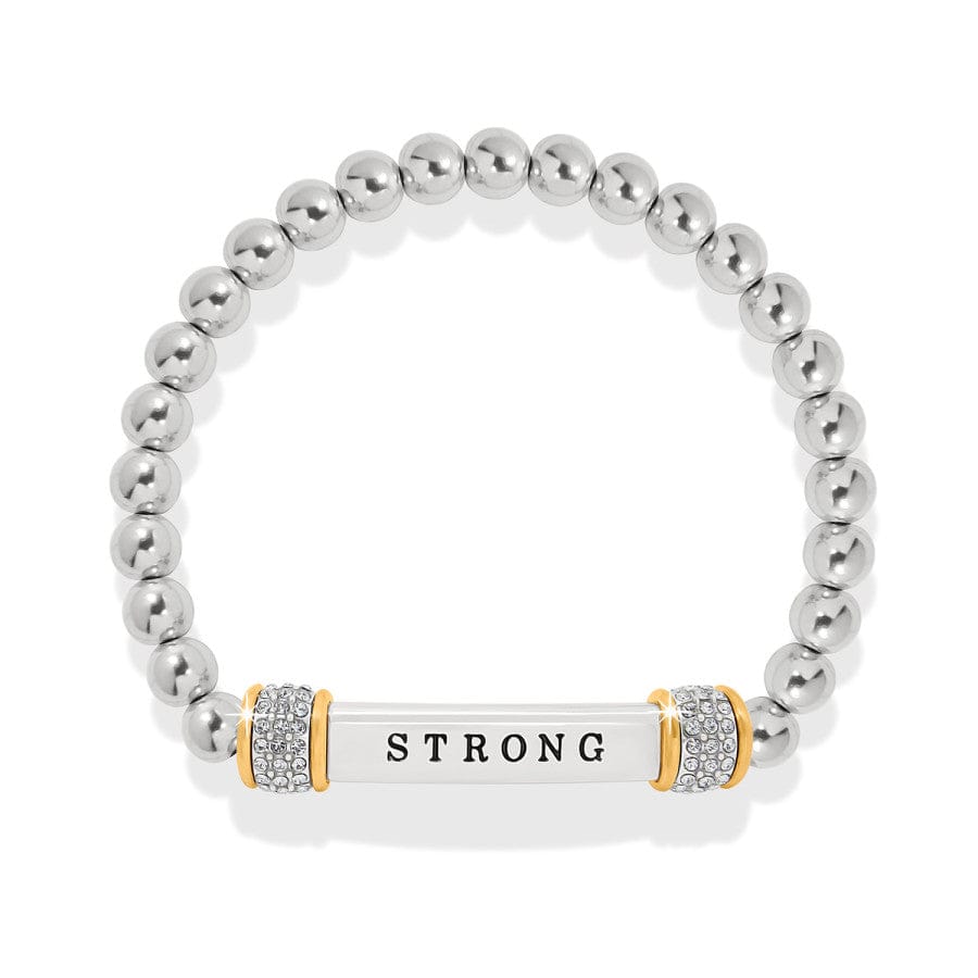 Meridian Strong Two Tone Stretch Bracelet silver-gold 2