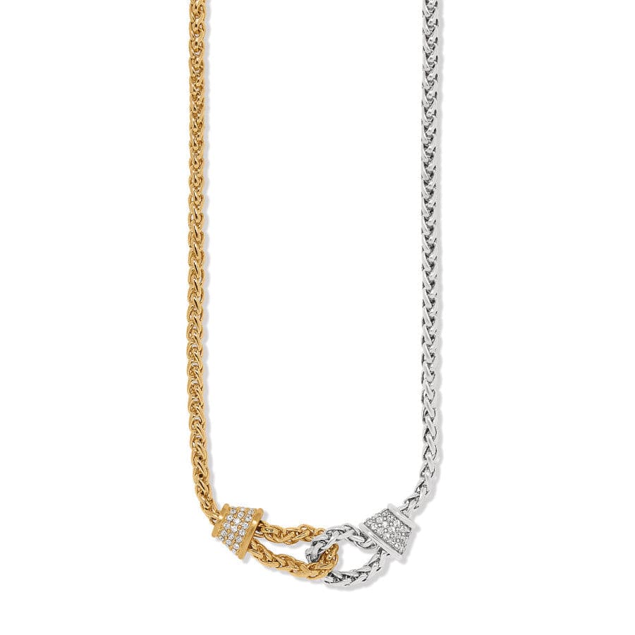 Meridian Ventus Two Tone Short Necklace silver-gold 1