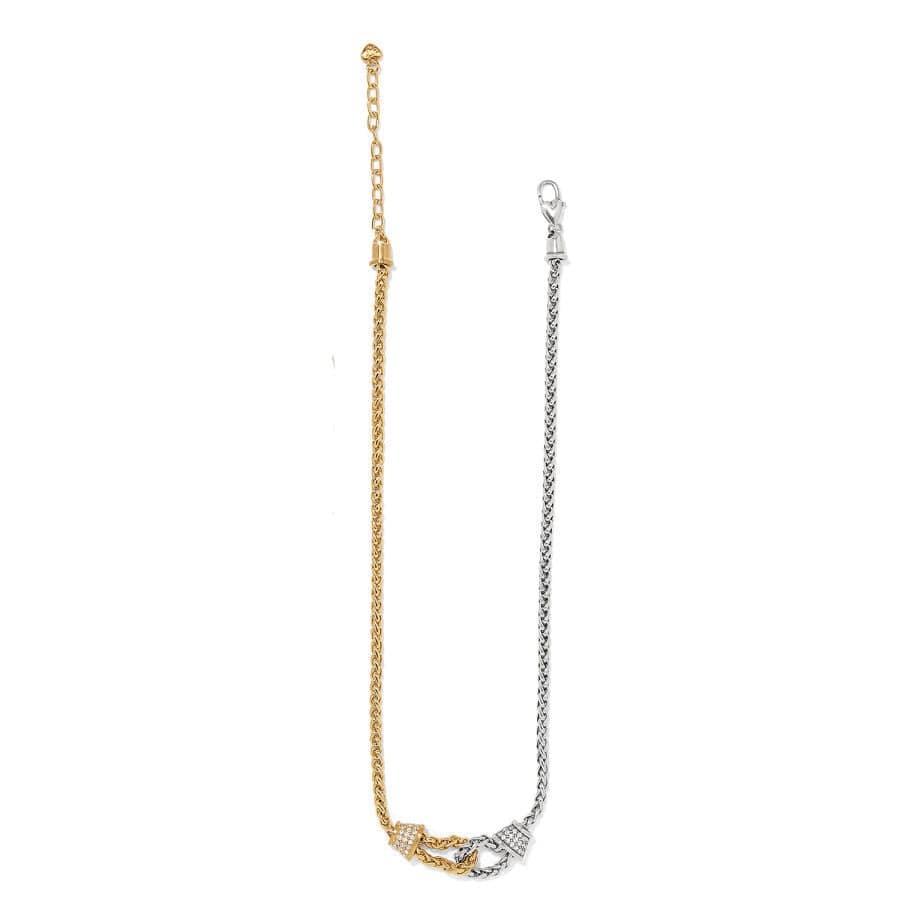 Meridian Ventus Two Tone Short Necklace silver-gold 2