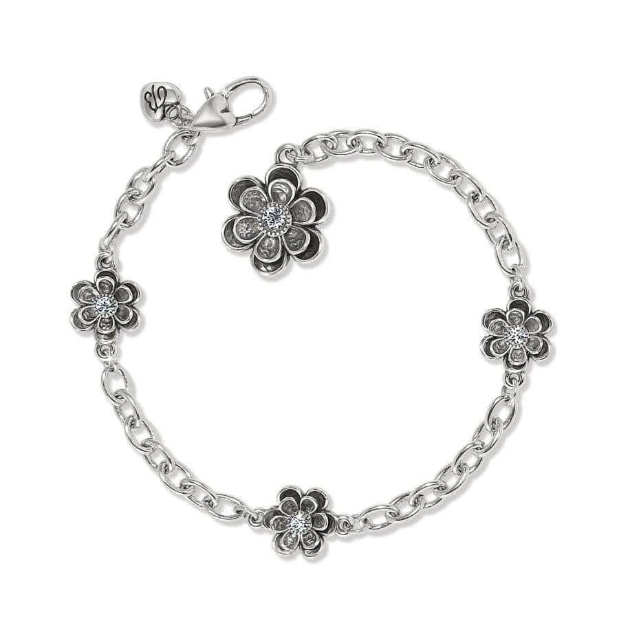 Metal Petal Bracelet silver 1