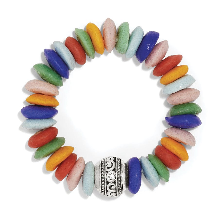 Mingle Medley Beaded Stretch Bracelet silver-multi 1