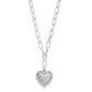 Mosaic Heart Two Tone Necklace