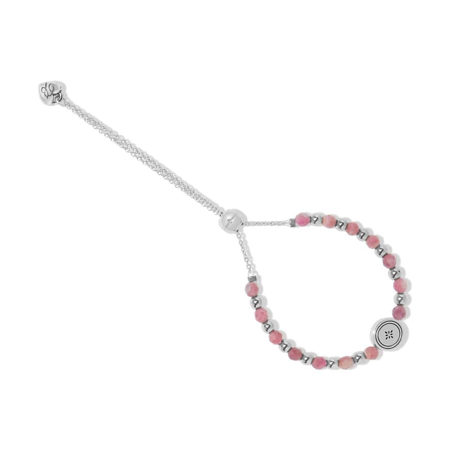 Mosaic Two Tone Beaded Bracelet silver-pink 9