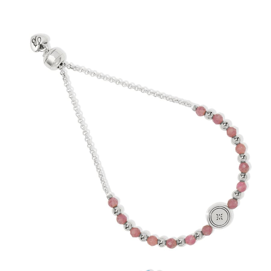 Mosaic Two Tone Beaded Bracelet silver-pink 10