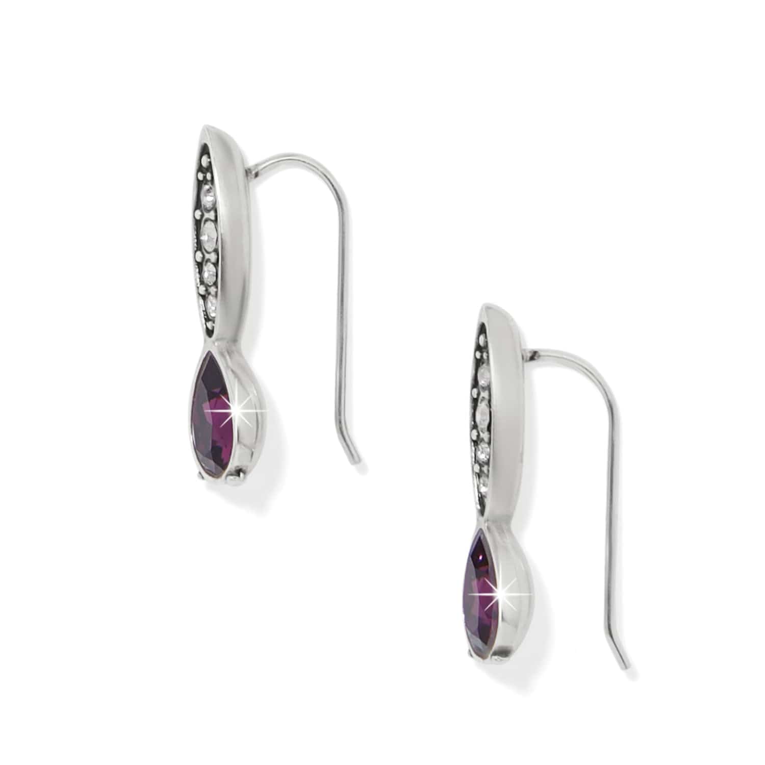 Mystery Of Love French Wire Earrings silver-amethyst 5