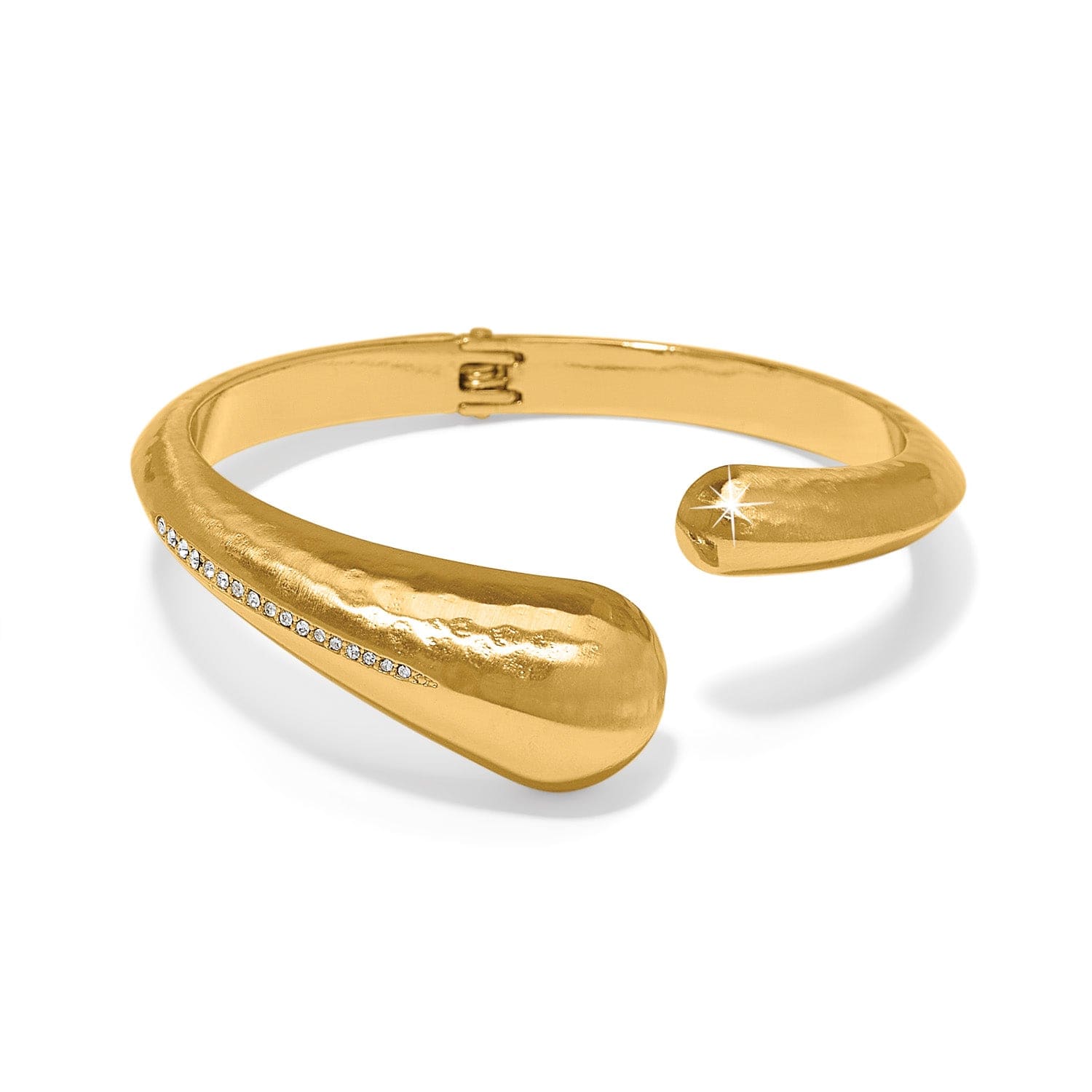 Nile Open Hinge Bangle gold 1