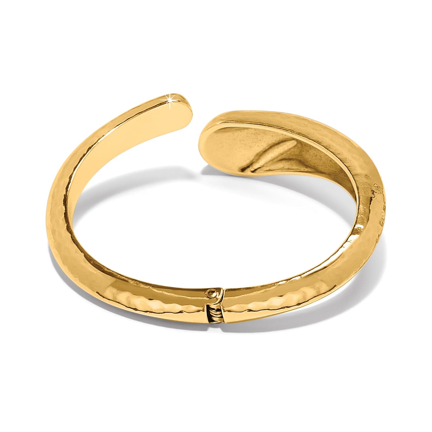 Nile Open Hinge Bangle gold 5